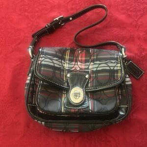 Small Coach Plaid Mini Purse/Handbag
